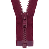 Deelbare rits | 70 cm | blok 5 | YKK Vislon Deelbare Rits RITS - YKK - DB - VISLON - 5 - 70 - 021 021 aubergine
